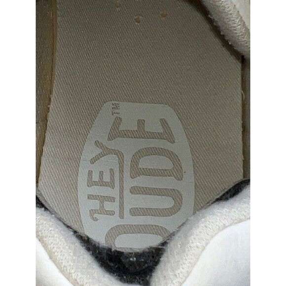 HEYDUDE Mn’s/Yth Sz 7 Hudson Classic sneakers in white(2 sets Insoles) main image 7